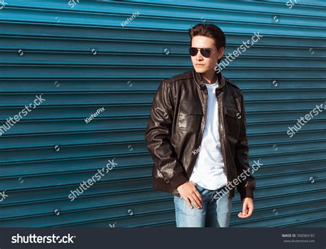 Asian Man In Leather Jacket Images Stock Photos Vectors Shutterstock