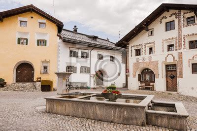 Scuol Dorf Bergdorf Engadin Unterengadin Engadiner H User Wall