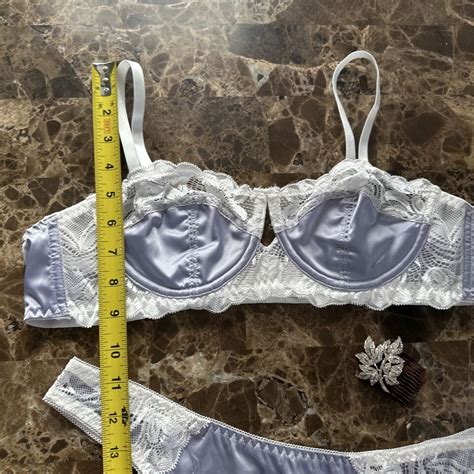 Oily Purple Shiny Satin Second Skin Bra Panty Thong Lingerie Set Wet S Style L EBay