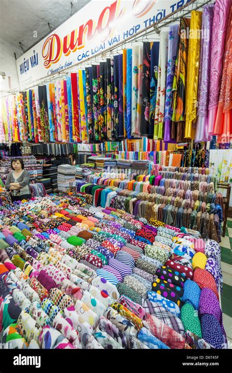 Vietnam Nha Trang Dam Market Textile Market Stock Photo Alamy