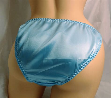 Baby Blue Satin String Bikini Classic Joe Boxer Style Etsy