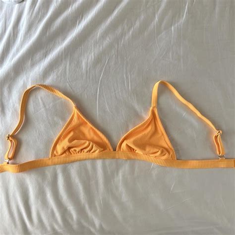 Orange Bikini Top Depop