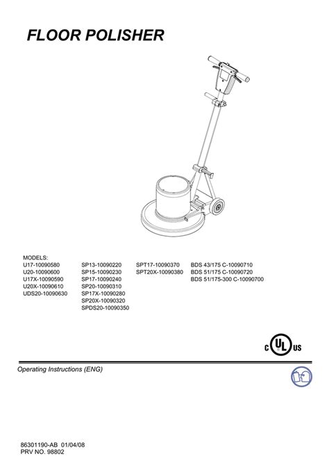 Parts Of Floor Polisher And Their Functions | Viewfloor.co