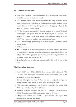 Wireless E Notice Board Using Bluetooth Report Docx