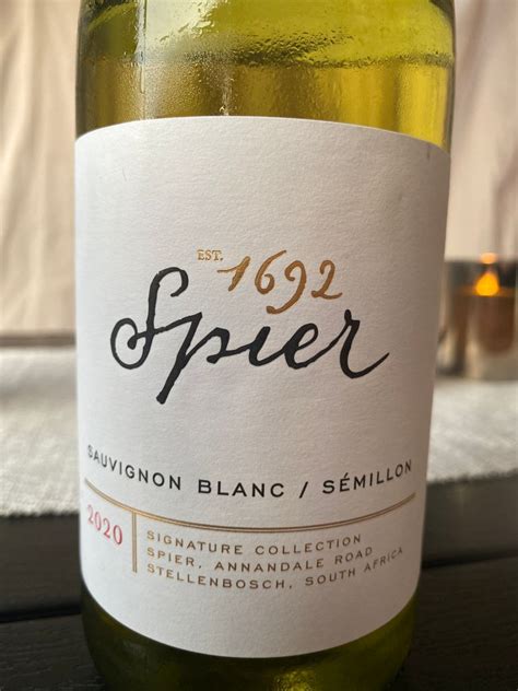 2020 Spier Estd 1692 Sauvignon Blancsémillon Signature South Africa