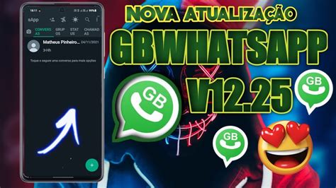 NOVA ATUALIZAÇÃO GBWHATSAPP V12 25 YouTube