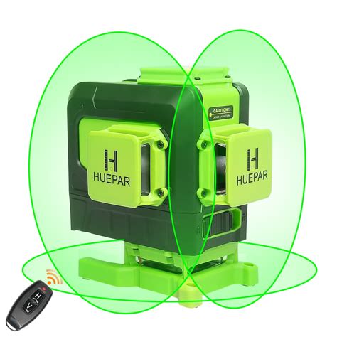 Huepar 3D Cross Line Laser Level Green Beam Self Leveling Laser Level