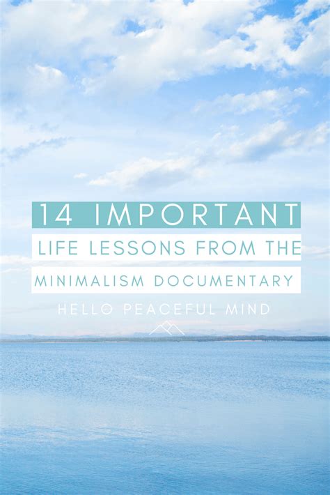 14 Important Life Lessons From The Minimalism Documentary | Hello ...