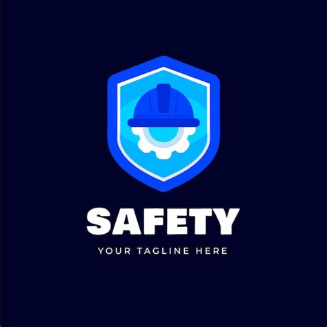 Premium Vector | Hand drawn flat design safety logo template