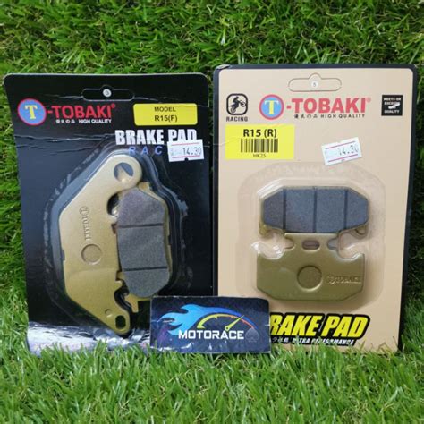 Tobaki Racing Brake Pad Set Yamaha R15 Shopee Malaysia