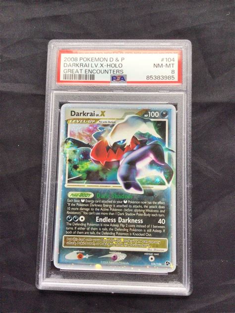 Pokemon Cards Great Encounters Rare Holo Darkrai Lv X Psa