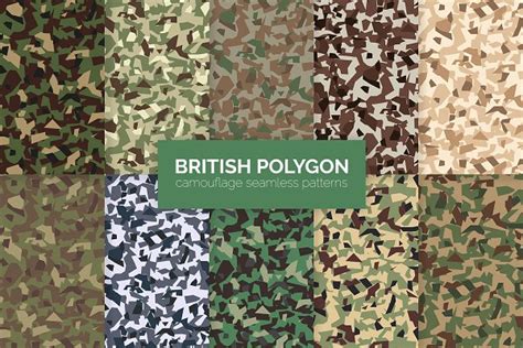 British Flecktarn Camouflage Pattern Pre Designed Illustrator