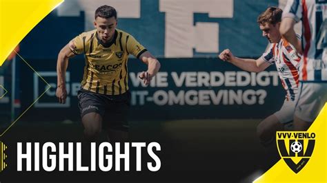 Samenvatting Willem II VVV Venlo YouTube