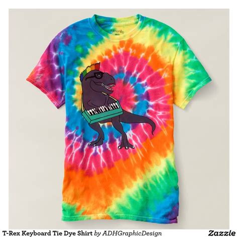 T Rex Keyboard Tie Dye Shirt Tie Dye Shirts Tee Shirts Creepy Clothes