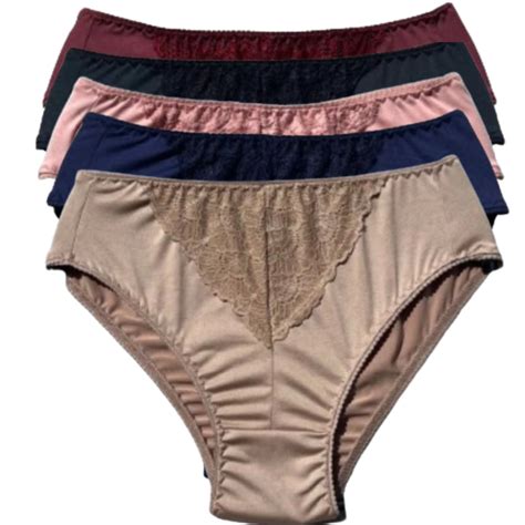 Kit Calcinha Feminina Senhora Lingerie Calçola Renda Microfibra Conforto Idosa Moda Íntima