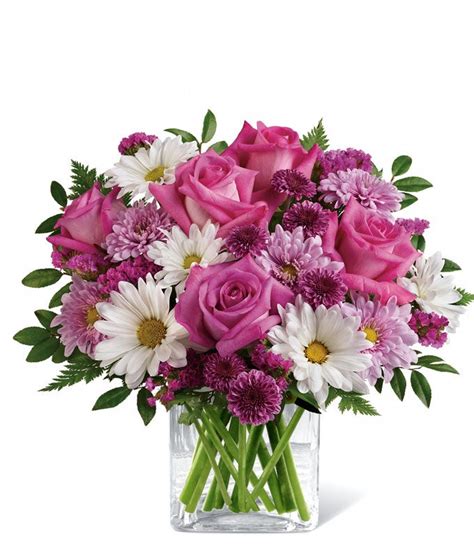 Pink Blossom Bouquet | Elegant Mix of Pink & White B ...