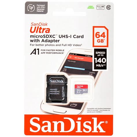 SanDisk ULTRA MICRO SD SDXC A1 64GB 140MB S AD Sklep Opinie Cena W