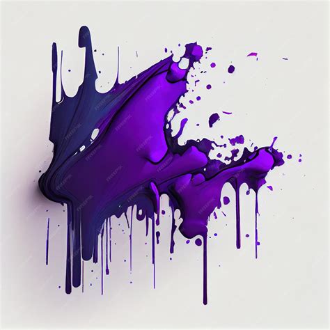 Premium Photo | Purple Paint Blotch and splash paint