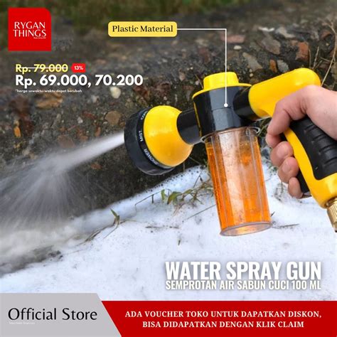 Jual Water Spray Gun High Pressure Semprotan Air Sabun Cuci Mobil Motor