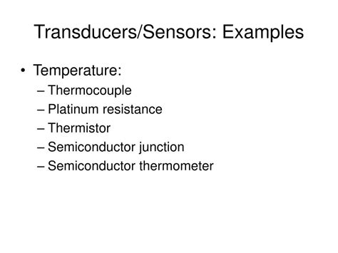 PPT - Transducers/Sensors PowerPoint Presentation, free download - ID:4232054