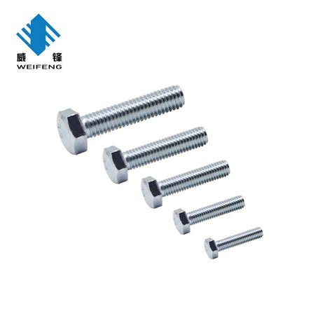 Jis Color Zinc Plated Weifeng Box Carton Pallet Hex Head Bolt Carbon