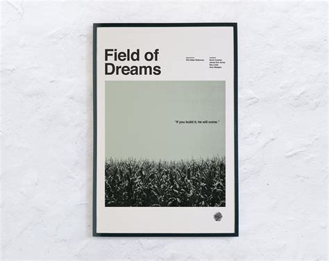 Field of Dreams Movie Poster Mid-century Inspired - Etsy