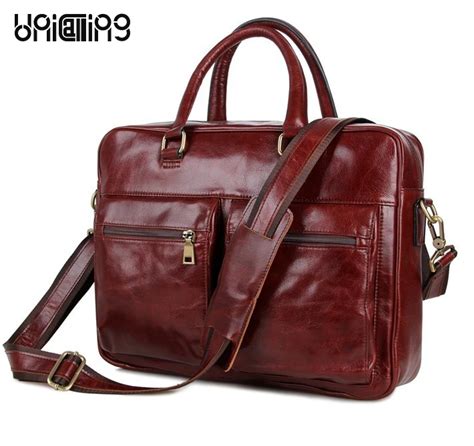 Aliexpress.com : Buy Laptop bag 15.6 inch leather handbag luxury oil ...