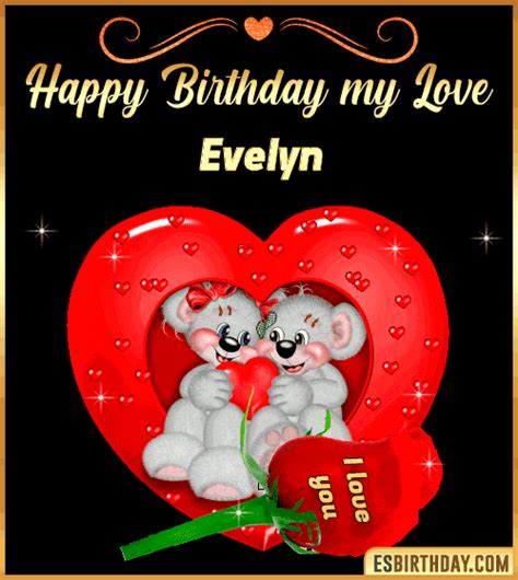 Happy Birthday Evelyn  🎂 Images Animated Wishes【28 S】