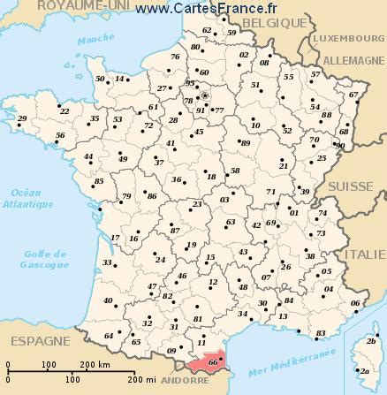 PYRENEES-ORIENTALES : map, cities and data of the departement of ...