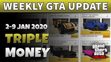 GTA 5 Triple Money This Week GTA ONLINE WEEKLY DOUBLE RP AND CASH