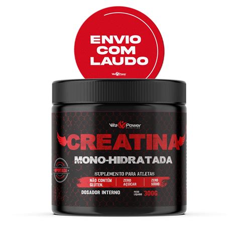 Creatina Monohidratada 300g 100 Pura Tenha O Corpo Mais Forte E