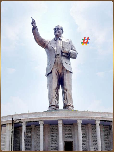 Dr BR Ambedkar 125 Feet Bronze Statue Unveiled Today HashtagU Telugu