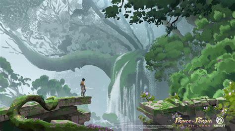 Hyrcanian Forest Falls Concept Art - Prince of Persia: The Lost Crown ...