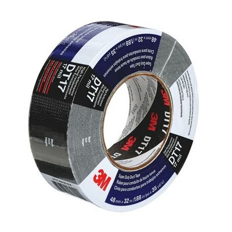 3M Nastro Adesivo Telato Super Duty DT17 Nero 48 Mm X 32 M 0 43 Mm