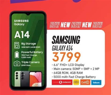 Smartphones Samsung Galaxy A14 Offer At Jet