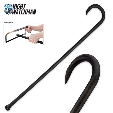 Night Watchman Adjustable Self Defense Cane Virtually Indestructible