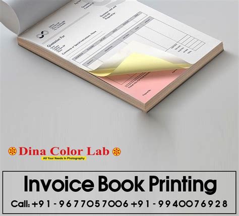 Bill Book Printing Book Print Photography Invoice Prints