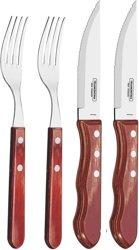 Tramontina Churrasco 5 Inch Jumbo Steak Knife Set With Steak Forks 2