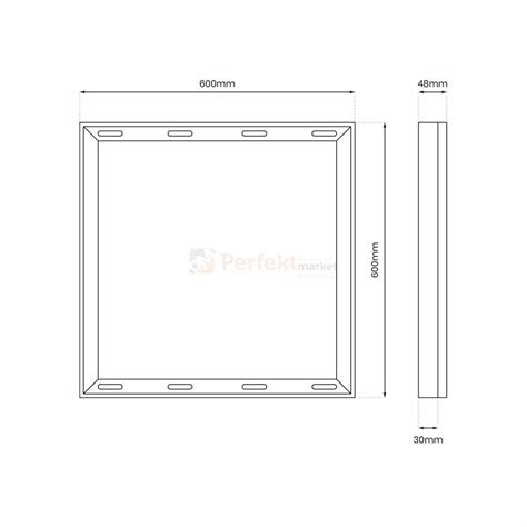 Ramka Monta Owa X Do Paneli Led Aluminiowa Ekp Perfekt Market