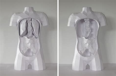 Horst Kiechle Paper Torso With Removable Parts Horst Juxtapoz Paper Artist Build Your Own