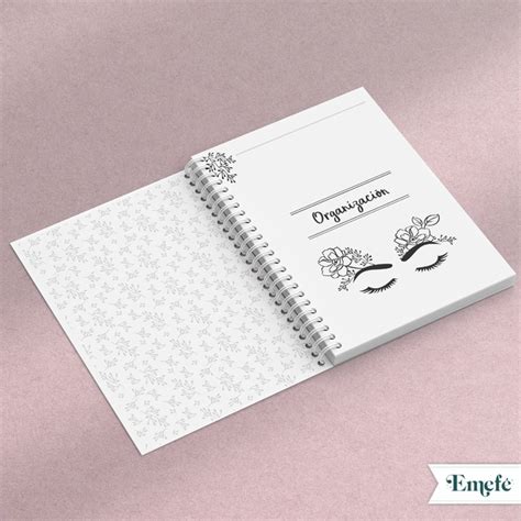 INTERIOR AGENDA LASHISTA FLORAL ARCHIVO IMPRIMIBLE