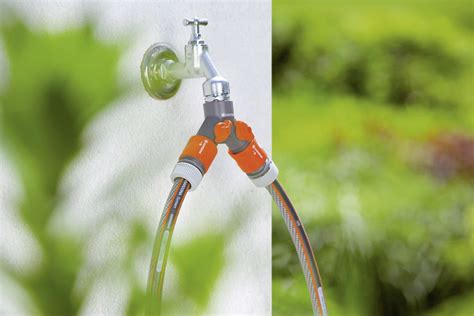 Distributeur d eau 2 voies GARDENA 940 20 avec vanne de régulation