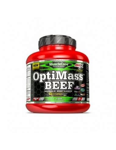 Proteína OptiMass Beef Gainer 2 5 kg Musclecore Amix