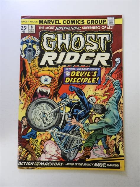 Ghost Rider 8 1974 VF Condition MVS Intact Comic Books Bronze