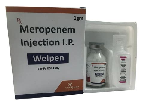 Welpen Meropenem 1gm Injection VeeQure Lifesciences Vial At Rs 1067