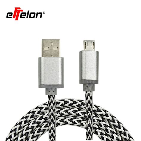 Effelon High Speed Nylon Braided 2A Micro Usb Cable Data Sync Charger