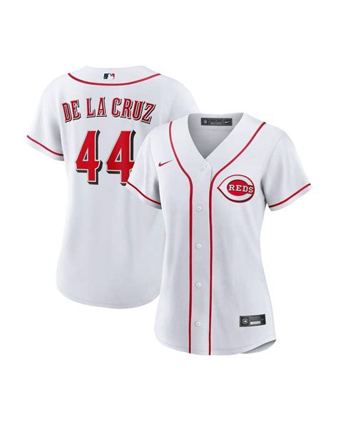 Nike Elly De La Cruz White Cincinnati Reds Home Replica Jersey | Lyst