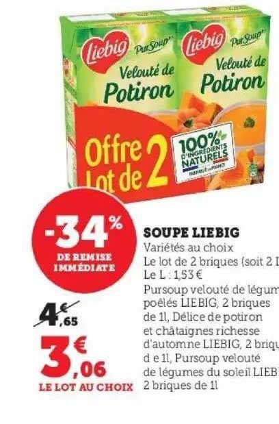 Promo Soupe Liebig Chez Super U ICatalogue Fr