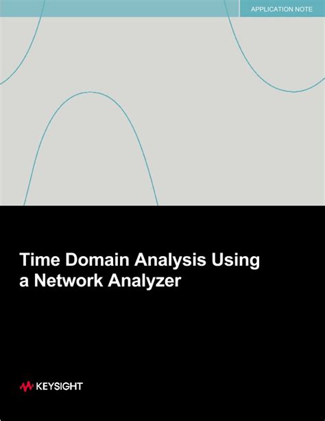 Time Domain Analysis Using A Network Analyzer Pdf Asset Page Keysight