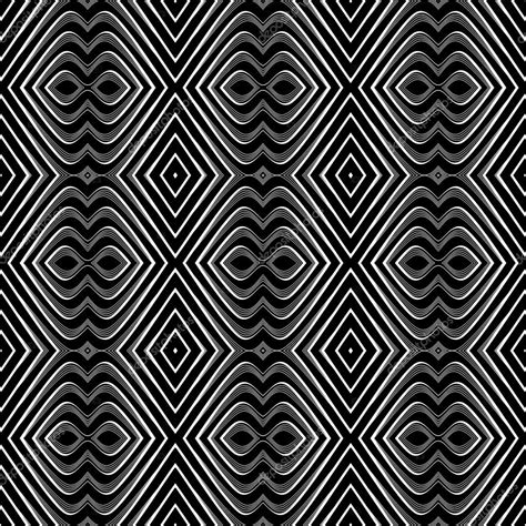 Seamless Geometric Op Art Pattern Stock Vector Troyka